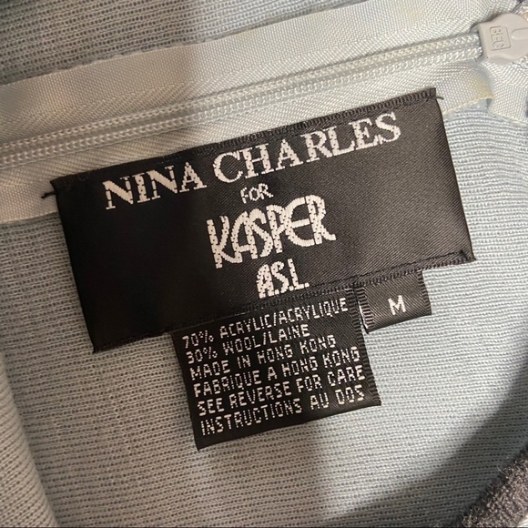 KASPER Vintage Nina Charles for Kasper Wool Blend Dress - Picture 5 of 9